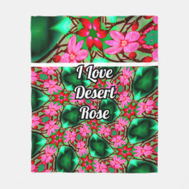 Muster der niedlichen Wüste-Rose Fleecedecke