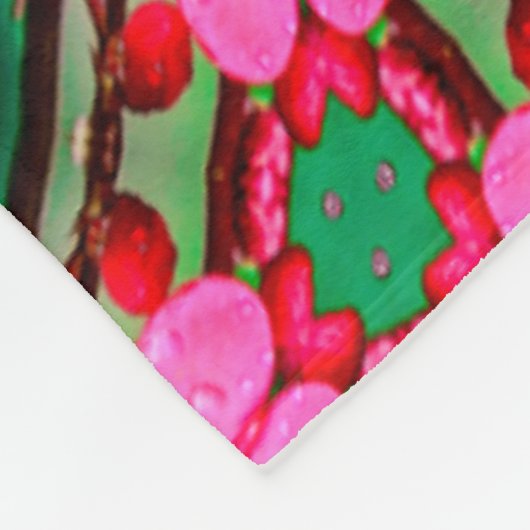 Muster der niedlichen Wüste-Rose Fleecedecke (Ecke)