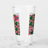 Muster der niedlichen Wüste-Rose Glas (Links)