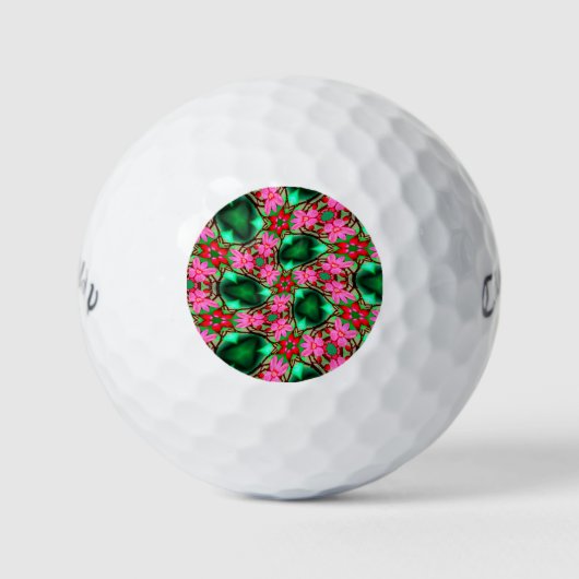 Muster der niedlichen Wüste-Rose Golfball (Vorderseite)