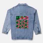 Muster der niedlichen Wüste-Rose Jeansjacke (Rückseite)