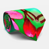 Muster der niedlichen Wüste-Rose Krawatte (Gerollt)