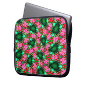 Muster der niedlichen Wüste-Rose Laptopschutzhülle (Vorderseite Links)