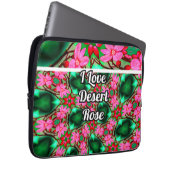 Muster der niedlichen Wüste-Rose Laptopschutzhülle (Vorne Rechts)