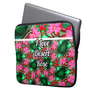Muster der niedlichen Wüste-Rose Laptopschutzhülle