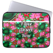 Muster der niedlichen Wüste-Rose Laptopschutzhülle (Vorderseite)