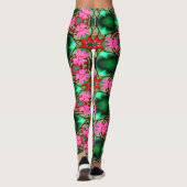 Muster der niedlichen Wüste-Rose Leggings (Rückseite)
