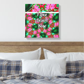 Muster der niedlichen Wüste-Rose Leinwanddruck (Insitu (Schlafzimmer))