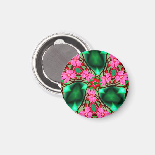 Muster der niedlichen Wüste-Rose Magnet (Vorderseite/Rückseite)