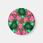 Muster der niedlichen Wüste-Rose Magnet (Vorne)