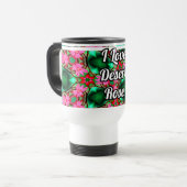 Muster der niedlichen Wüste-Rose Reisebecher (Vorderseite Links)