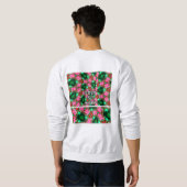 Muster der niedlichen Wüste-Rose Sweatshirt (Schwarz voll)