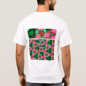 Muster der niedlichen Wüste-Rose T-Shirt (Rückseite)