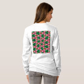 Muster der niedlichen Wüste-Rose T-Shirt (Schwarz voll)