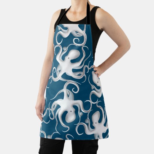 Muster der Octopus-Silhouette Schürze (InSitu)
