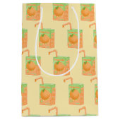 Muster der Orangensaftbox Mittlere Geschenktüte (Vorderseite)