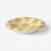 Muster der Orangensaftbox Pappteller (Gewinkelt)