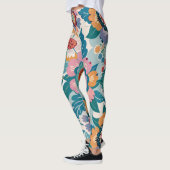 Muster der östlichen Retro-Floral Leggings (Links)