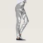 Muster der Palm Tree-Blätter Leggings (Rechts)