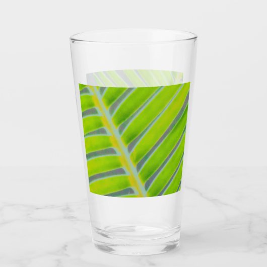 Muster der Palmen Glas (Vorderseite)