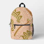 Muster der Papiertasche schneiden Bedruckter Rucksack (Vorderseite)