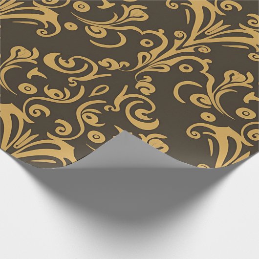 Muster der pastellfarbenen Papyrus-Blume Geschenkpapier (Ecke)