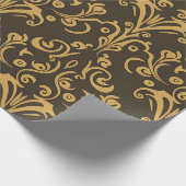 Muster der pastellfarbenen Papyrus-Blume Geschenkpapier (Ecke)