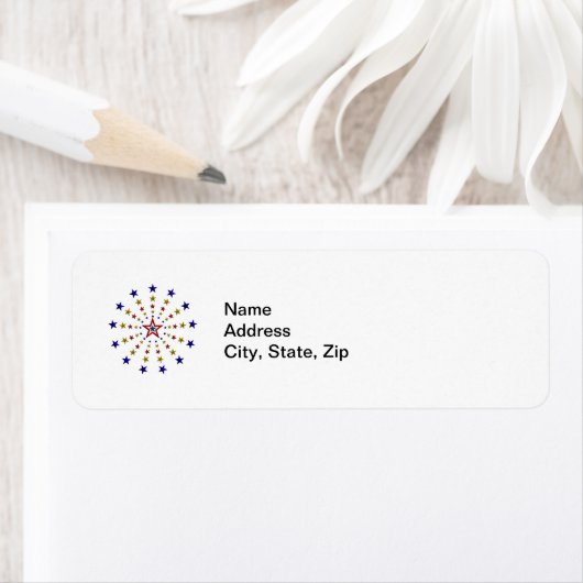 Muster der Patriotischen Sterne (Insitu)