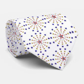 Muster der Patriotischen Sterne Krawatte (Gerollt)