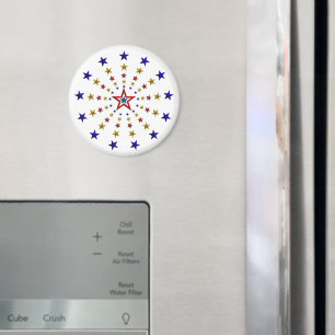 Muster der Patriotischen Sterne Magnet