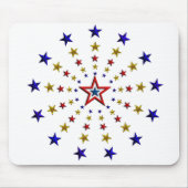 Muster der Patriotischen Sterne Mousepad (Vorne)