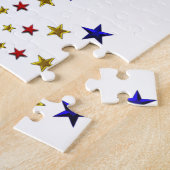 Muster der Patriotischen Sterne Puzzle (Seite)