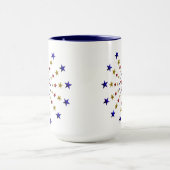 Muster der Patriotischen Sterne Tasse (Zentrum)