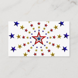 Muster der Patriotischen Sterne Visitenkarte