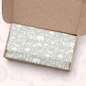 Muster der Pfeile für Hirschbären und Wolken Seidenpapier