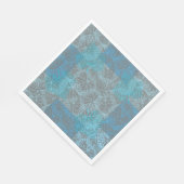 Muster der Pflanze.13b Serviette (Ecke)