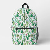 Muster der Pflanze für Aquarellfarben Bedruckter Rucksack (Vorderseite)