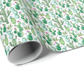 Muster der Pflanze für Aquarellfarben Geschenkpapier (Rolleneckpunkt)