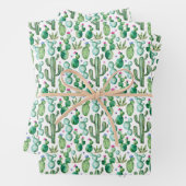 Muster der Pflanze für Aquarellfarben Geschenkpapier Set (Beispiel)