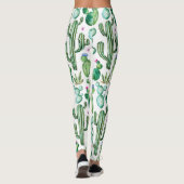 Muster der Pflanze für Aquarellfarben Leggings (Rückseite)