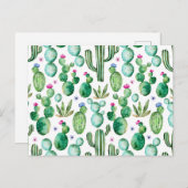 Muster der Pflanze für Aquarellfarben Postkarte (Vorne/Hinten)