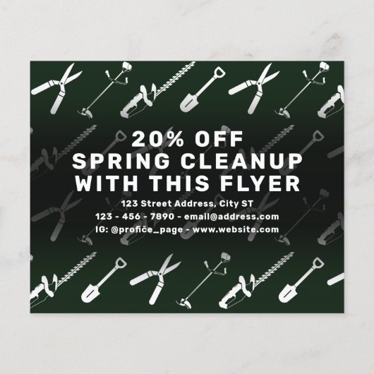 Muster der Pflegewerkzeuge Flyer (Hinten)