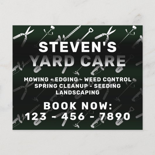 Muster der Pflegewerkzeuge Flyer (Vorne)