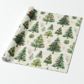 Muster der Pinienbäume Geschenkpapier (Ungerollt)