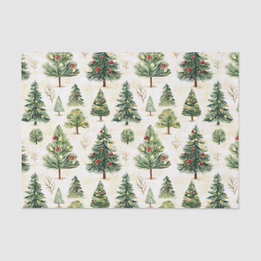 Muster der Pinienbäume Seidenpapier (Vorderseite)