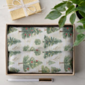 Muster der Pinienbäume Seidenpapier (Geschenk)