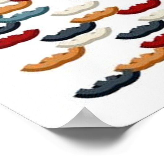 Muster der Polynomfunktion  Poster (Ecke)