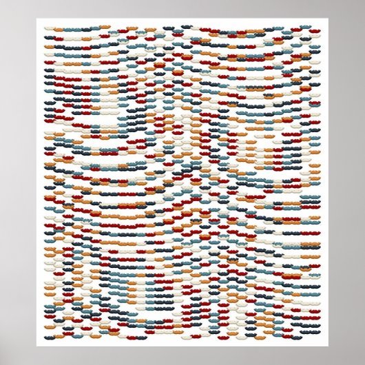 Muster der Polynomfunktion Poster (Vorne)