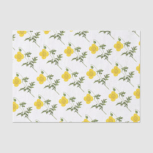 Muster der Poppy-Blume Seidenpapier