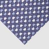 Muster der Raute für blaues und weißes Herz Seidenpapier (Ausschnitt)